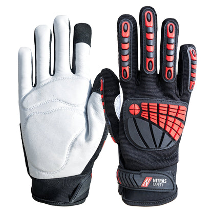 NITRAS DEXTER ULTIMATE, mechanische handschoenen, zwart/grijs