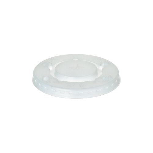 De Starpak 150 deksel PS is een transparante, ronde polystyreen deksel (Ø 9 cm, 1 cm hoog) met kruissleufopening, gestructureerde greeprand en vier gelijkmatig verdeelde inkepingen. Verpakkingsinhoud: 150 stuks.