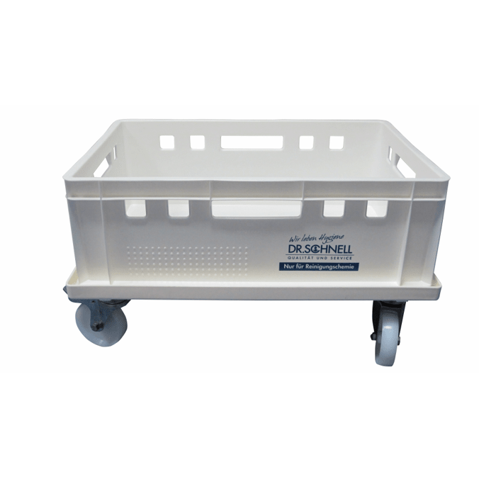 Le Dr. Schnell réservoir avec bac de rétention (1 l), blanc, de DR.SCHNELL GmbH & Co. KGaA, est idéal pour le nettoyage professionnel et le stockage sûr des produits de nettoyage lors du transport des ustensiles de nettoyage.