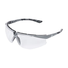 NITRAS VISION PROTECT PREMIUM, lunettes de branche, transparent / gris, plastique ISO 16321-1 | Paquet (12 pièces)