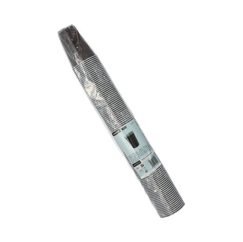 Een verzegelde kunststofhoes bevat 100 Starpak Thermo-automaatbekers (0,18 l, Ø 7,03 cm, 9 cm, bruin/wit) en houdt drankjes op de juiste temperatuur; het productetiket is zichtbaar op de verpakking.