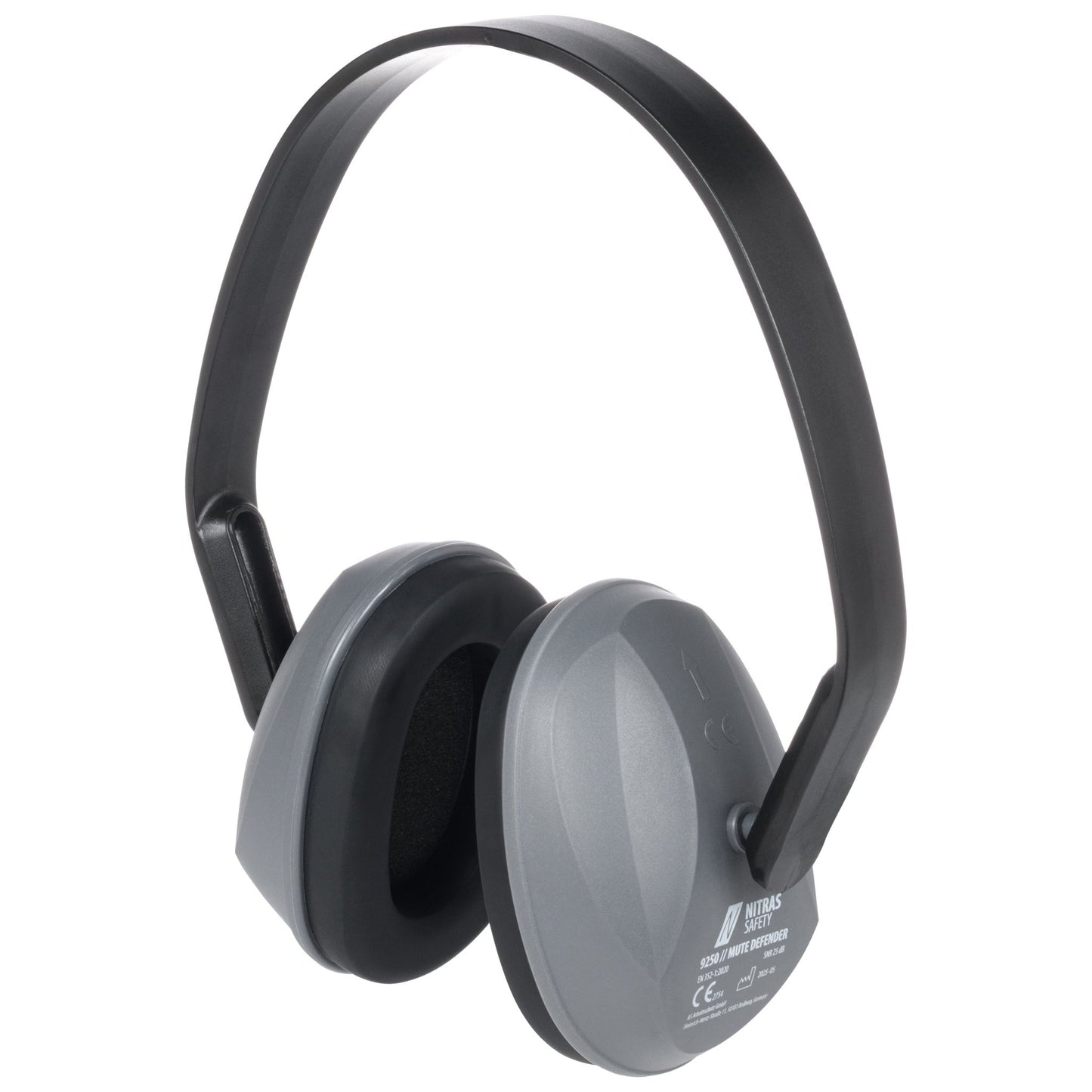NITRAS MUTE DEFENDER, oorkappen, antraciet / zwart, EN 352-1 kunststof | Pak (1 stuk)