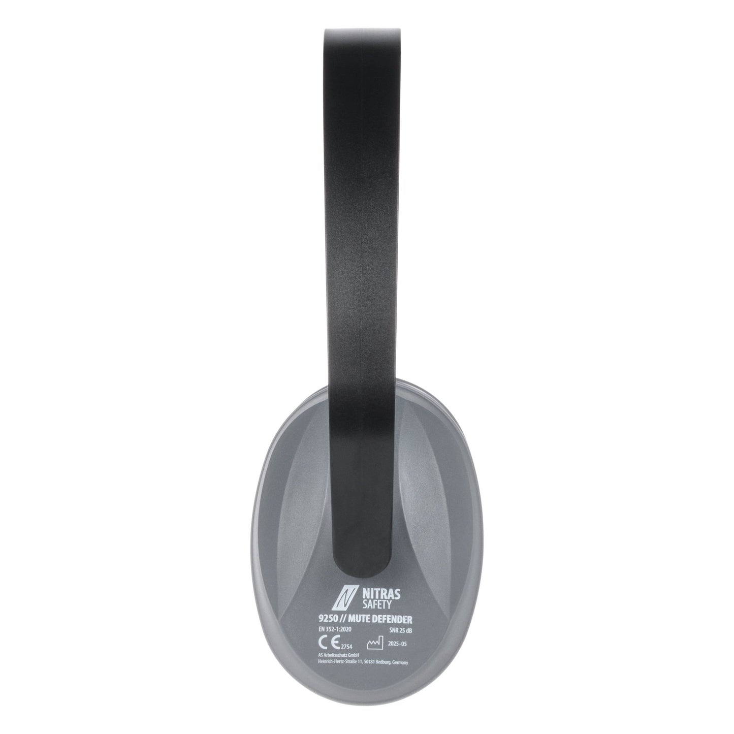 NITRAS MUTE DEFENDER, oorkappen, antraciet / zwart, EN 352-1 kunststof | Pak (1 stuk)
