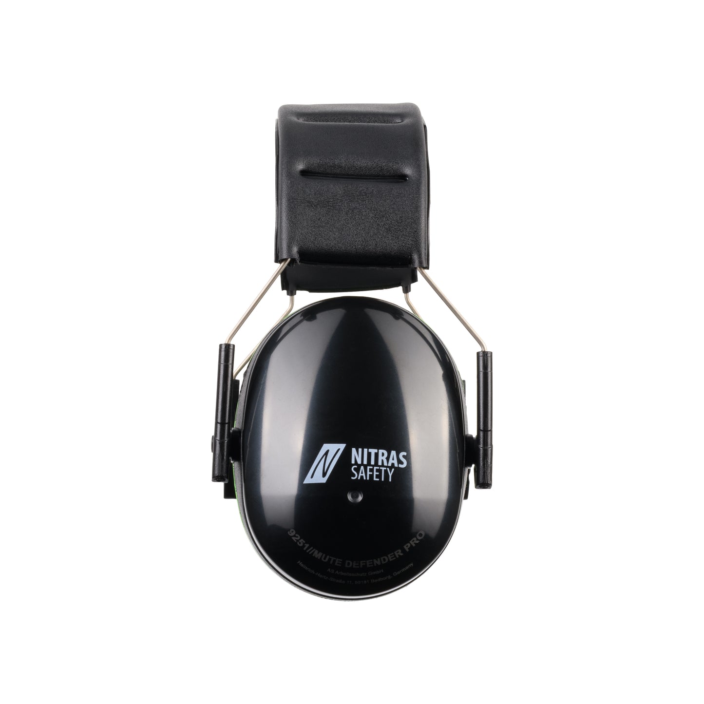 NITRAS MUTE DEFENDER PRO, cache-oreilles, noir / vert, plastique EN 352-1 | Paquet (1 pièce)