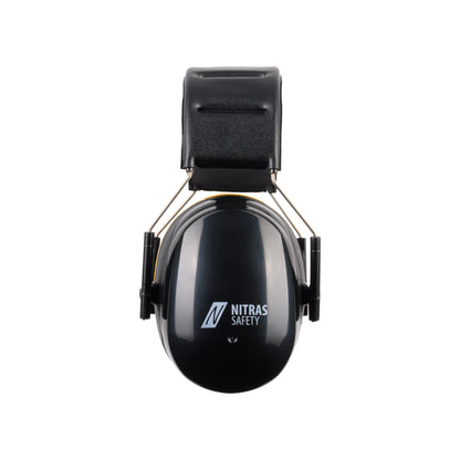 NITRAS MUTE DEFENDER PRO, cache-oreilles, noir / jaune, plastique EN 352-1 | Paquet (1 pièce)