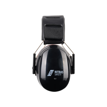 NITRAS MUTE DEFENDER PRO, cache-oreilles, noir / rouge, plastique EN 352-1 | Paquet (1 pièce)