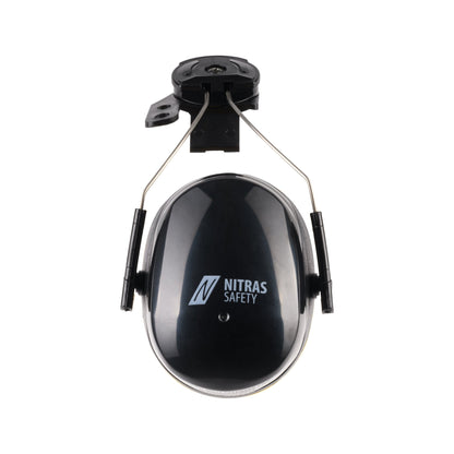 NITRAS MUTE DEFENDER PRO, cache-oreilles, noir / jaune, plastique EN 352-3 | Paquet (1 pièce)