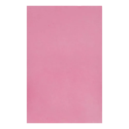 Een rechthoekige afbeelding in felroze, die doet denken aan het AMPri Dental-krulpapier voor tray-filters in verschillende kleuren en een subtiel kleurverloop vertoont, wat zorgt voor een strak en gelijkmatig uiterlijk.