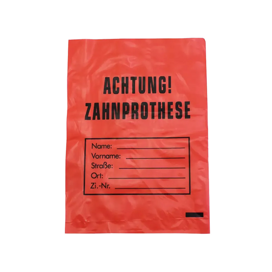 AMPRI LDPE Sac dentaire rouge 17 x 24 cm | Carton (1 packs)