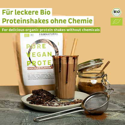 Chocolat en poudre protéiné vegan bio sans soja