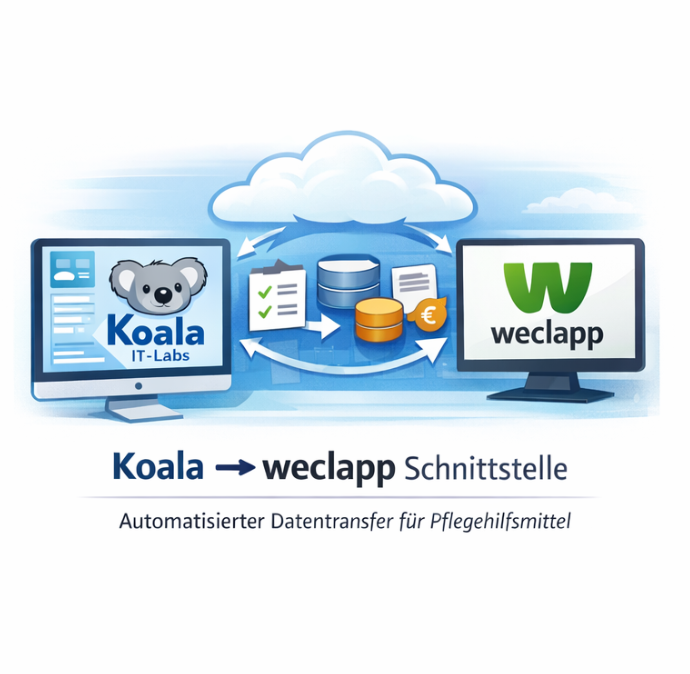 Interface Koala (IT-Labs) à Weclapp 