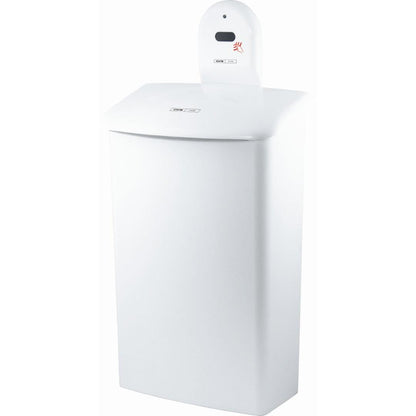 Le support mural CWS ParadiseLine pour la boîte hygiénique 575000 est un support rectangulaire blanc de CWS, conçu pour une utilisation sans contact avec des boîtes hygiéniques compatibles.