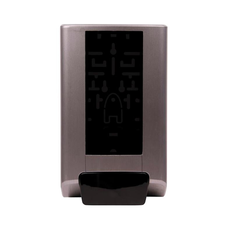 Le distributeur IntelliCare Manuel 1 pièce de Diversey Deutschland GmbH & Co. OHG en acier inoxydable avec une surface de capteur noire assure une utilisation hygiénique et est illustré sur un fond blanc.