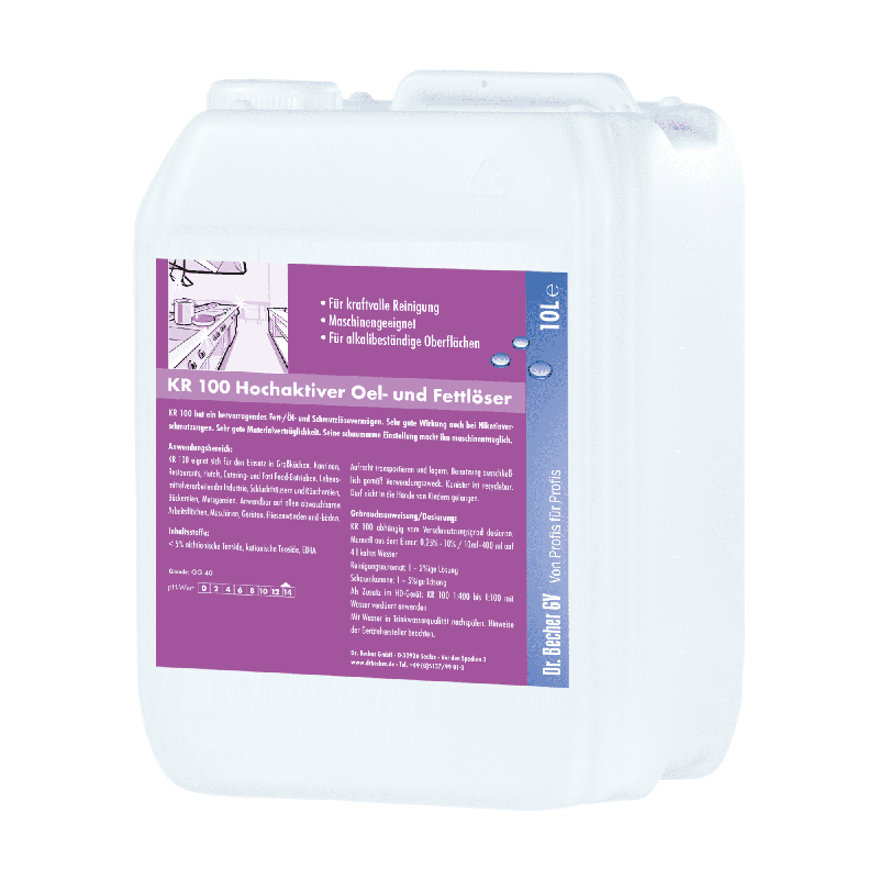 Hoogactieve olie- en vetverwijderaar