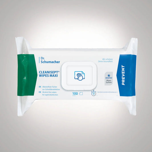 Dr. Schumacher CleanIsept® doekjes maxi desinfectiedoeken | Pakket (100 handdoeken)