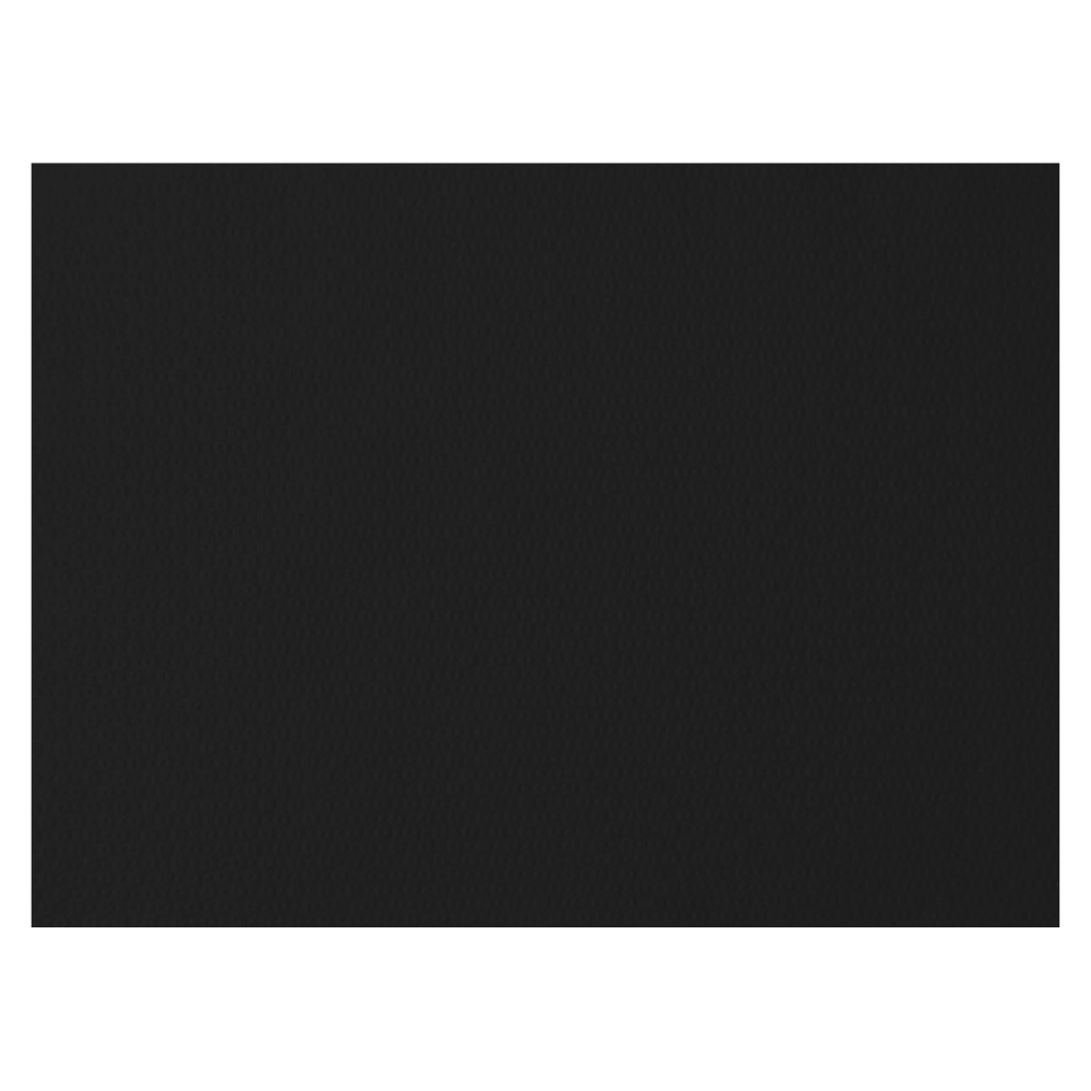 Een eenvoudige, zwarte rechthoekige oppervlakte met een subtiel structuurpatroon dat doet denken aan een elegant Duni papieren placemat van Duni GmbH.