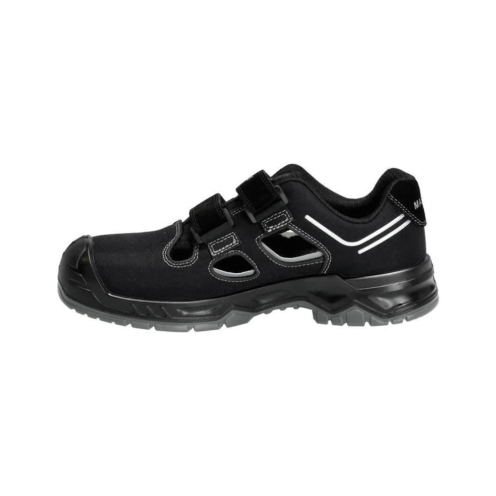 Sandales de sécurité S1P, sandales de sécurité Velcro chaussures de sécurité S1P, noir/argent