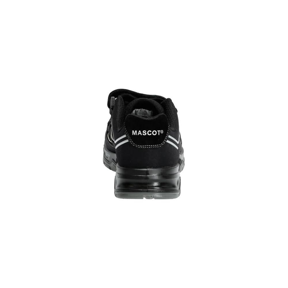 Sandales de sécurité S1P, sandales de sécurité Velcro chaussures de sécurité S1P, noir/argent
