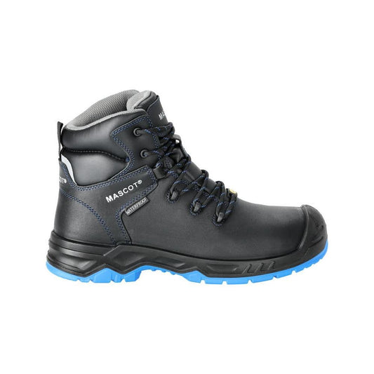 Bottes de sécurité S3 à lacets Bottes de sécurité Chaussures de sécurité S3, noir/bleu grain