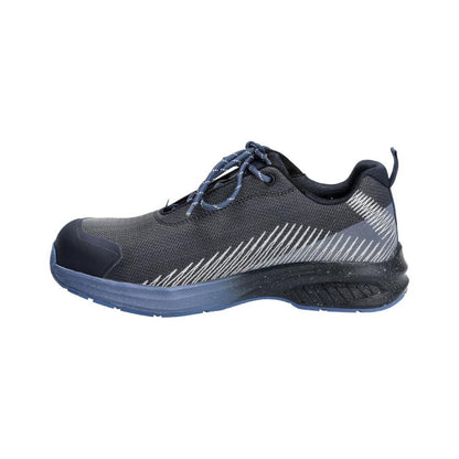 Chaussures de sécurité S1PS, chaussures de sécurité à lacets S1PS, noir-bleu