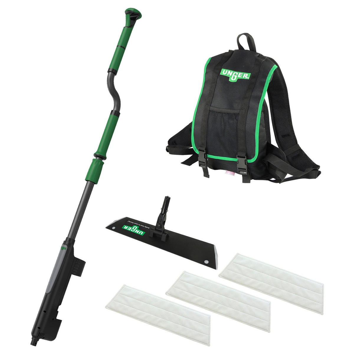 Unger erGO! Wax Bodenpflege Set Klettmopp