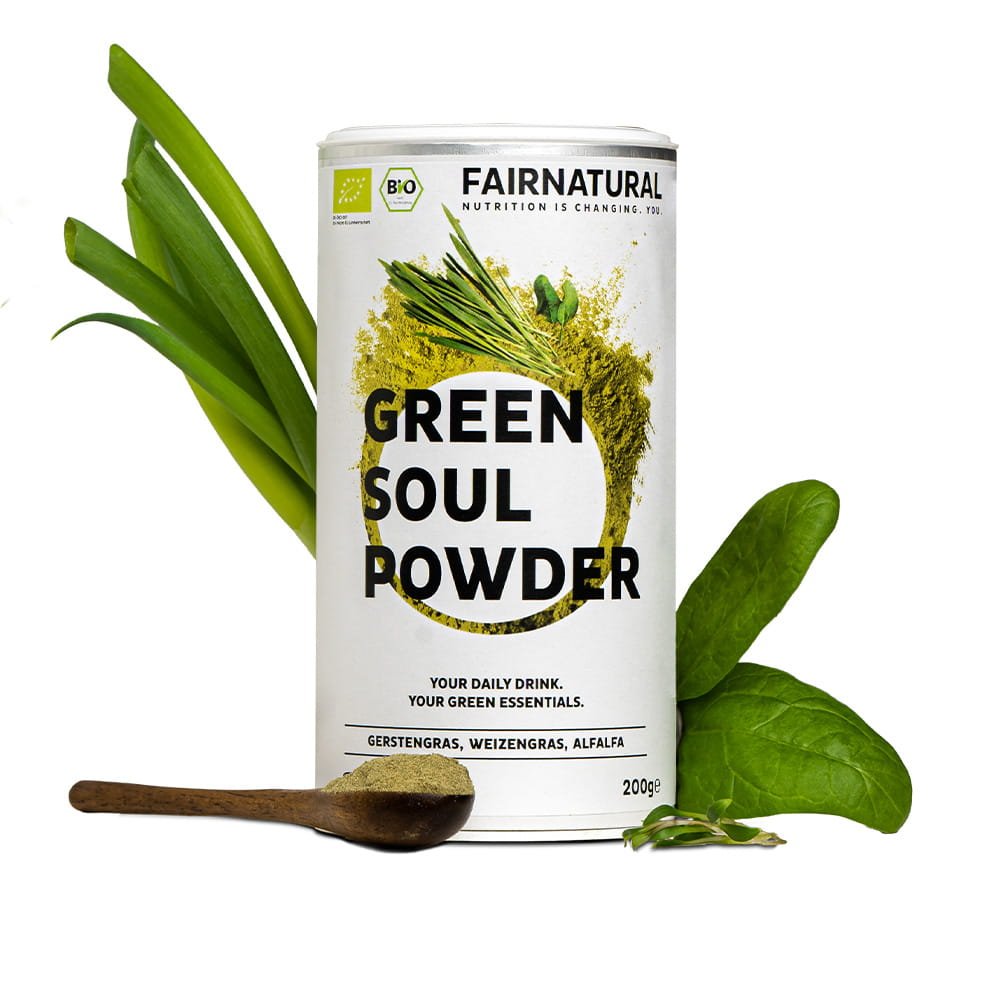 Poudre de smoothie vert biologique