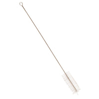La BROSSE TUBULAIRE, NYLON 6.0, TRANSPARENTE, ø 0,35 mm, SOUPLE, 500 x ø 40 mm de Haug Bürsten KG est dotée de poils souples en nylon et d'un manche torsadé muni d'une boucle, pour un nettoyage efficace des canalisations.