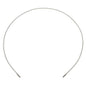 Ein schlichtes, dünnes, flexibles Metallstirnband mit weißer Kunststoffbeschichtung, 1500xø6mm von Haug Bürsten KG. Durch seine halbrunde Form und die freiliegenden Enden ist es ideal als "VERLÄNGERUNG OHNE GRIFF POLYAMID" geeignet. Abgebildet vor weißem Hintergrund.