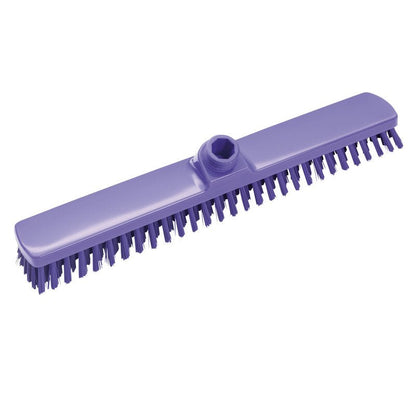 Le GROßRAUMWISCHER de Haug Bürsten KG, ø 0,50MM DUR 400x60x26MM dispose de poils rigides et d'un manchon central pour la fixation du manche, idéal pour le nettoyage professionnel de grandes surfaces. Illustrée sur fond blanc.
