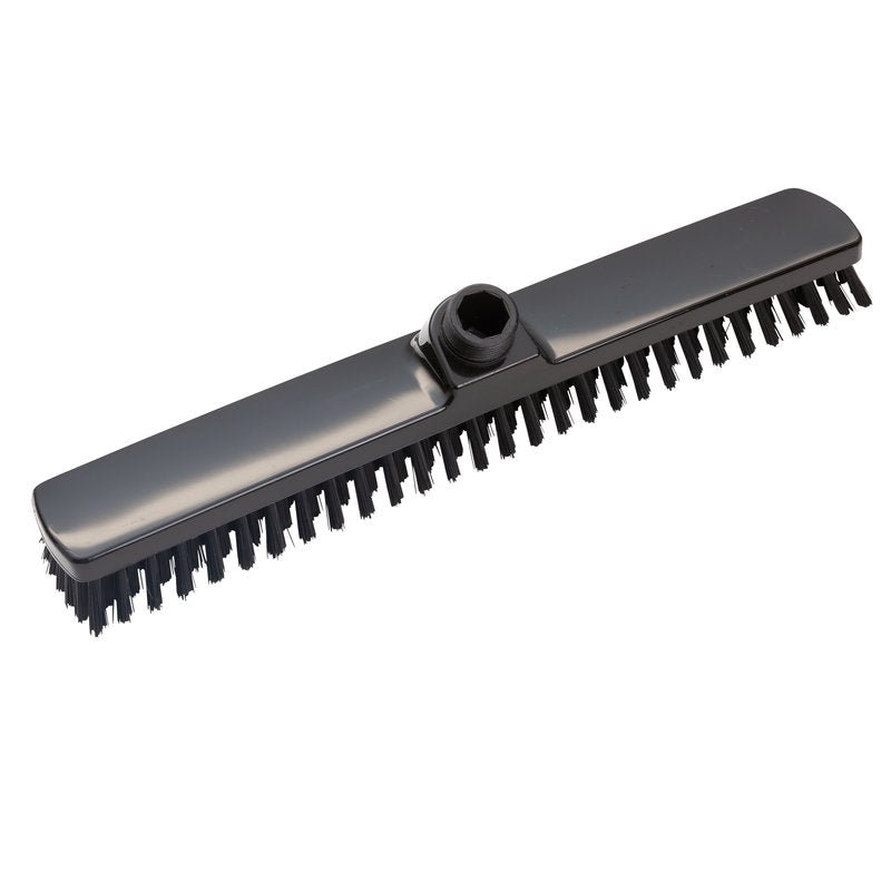 Le GROßRAUMWISCHER de Haug Bürsten KG, ø 0,50MM DUR 400x60x26mm, a des poils noirs rigides et une prise centrale pour les manches, idéal pour le nettoyage professionnel de grandes surfaces; illustrée sur fond blanc.