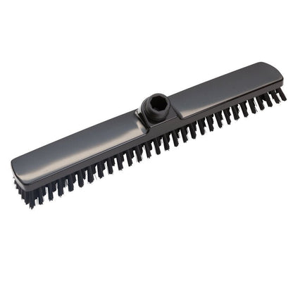 Le GROßRAUMWISCHER de Haug Bürsten KG, ø 0,50MM DUR 400x60x26mm, a des poils noirs rigides et une prise centrale pour les manches, idéal pour le nettoyage professionnel de grandes surfaces; illustrée sur fond blanc.