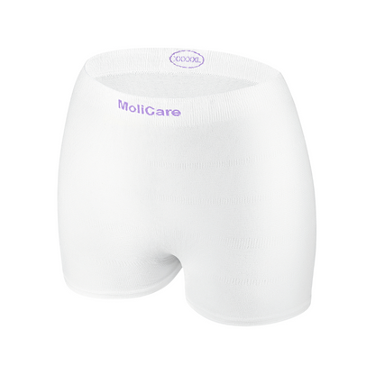 Die Hartmann MoliCare® Premium Fixpants Netzhose - 25 Stück Inkontinenzunterwäsche der Paul Hartmann AG, Größe XXXL, ist auf weißem Hintergrund abgebildet. Das Produkt zeichnet sich durch einen elastischen Bund und ein bequemes, nahtloses Design aus.