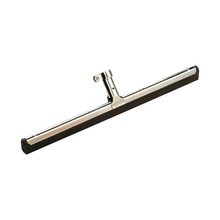 Der Haug Bürsten Wasserschieber, zweilippig - 1 Stück von Haug Bürsten KG ist in einer Metall- und Gummikonstruktion gefertigt und verfügt über einen langen, geraden Griffansatz, perfekt zum Reinigen und Trocknen von Oberflächen.