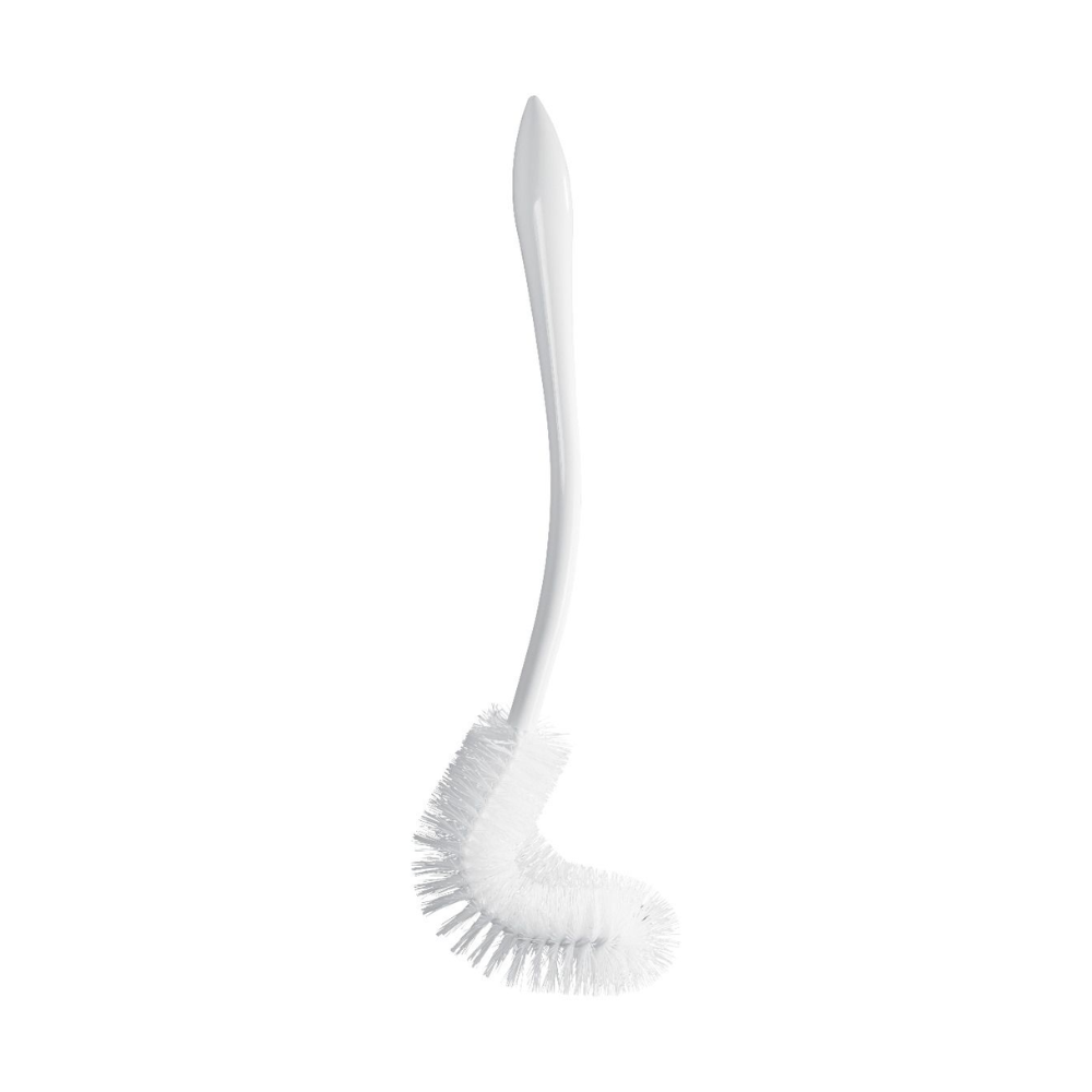 La brosse de nettoyage de rebord WC Haug avec long manche de Haug Bürsten KG se distingue par un design ergonomique et des poils denses pour un nettoyage hygiénique.