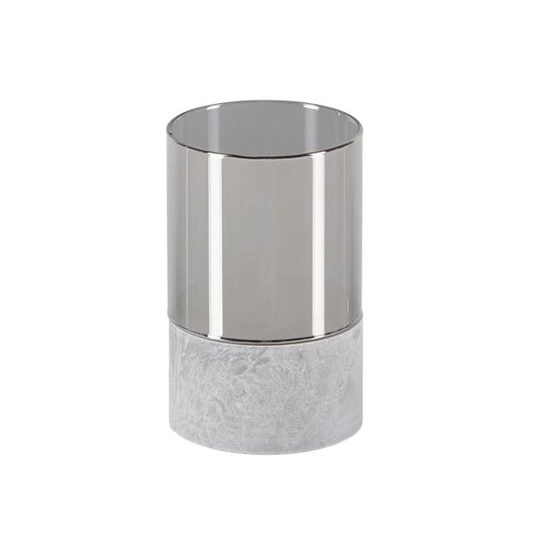 Papstar Bougie LED Securit® Ø 8 cm grise "Gracia"