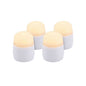 Papstar Recharge Securit® 4 bougies chauffe-plat LED Ø 4 cm x 5 cm "Amsterdam" durée d'éclairage 12-40 heures