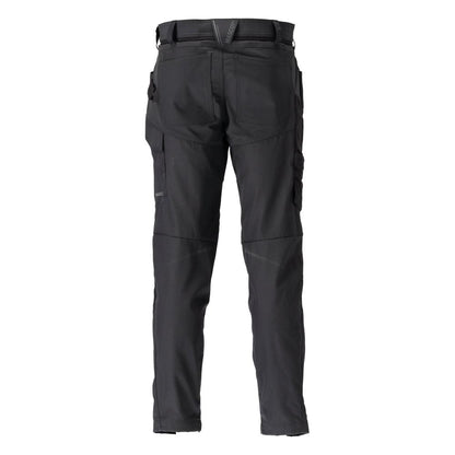 Pantalon avec poches genoux, noir
