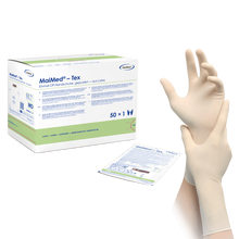 Gants chirurgicaux en latex stériles et légèrement poudrés MaiMed-Tex 50 paires/boîte