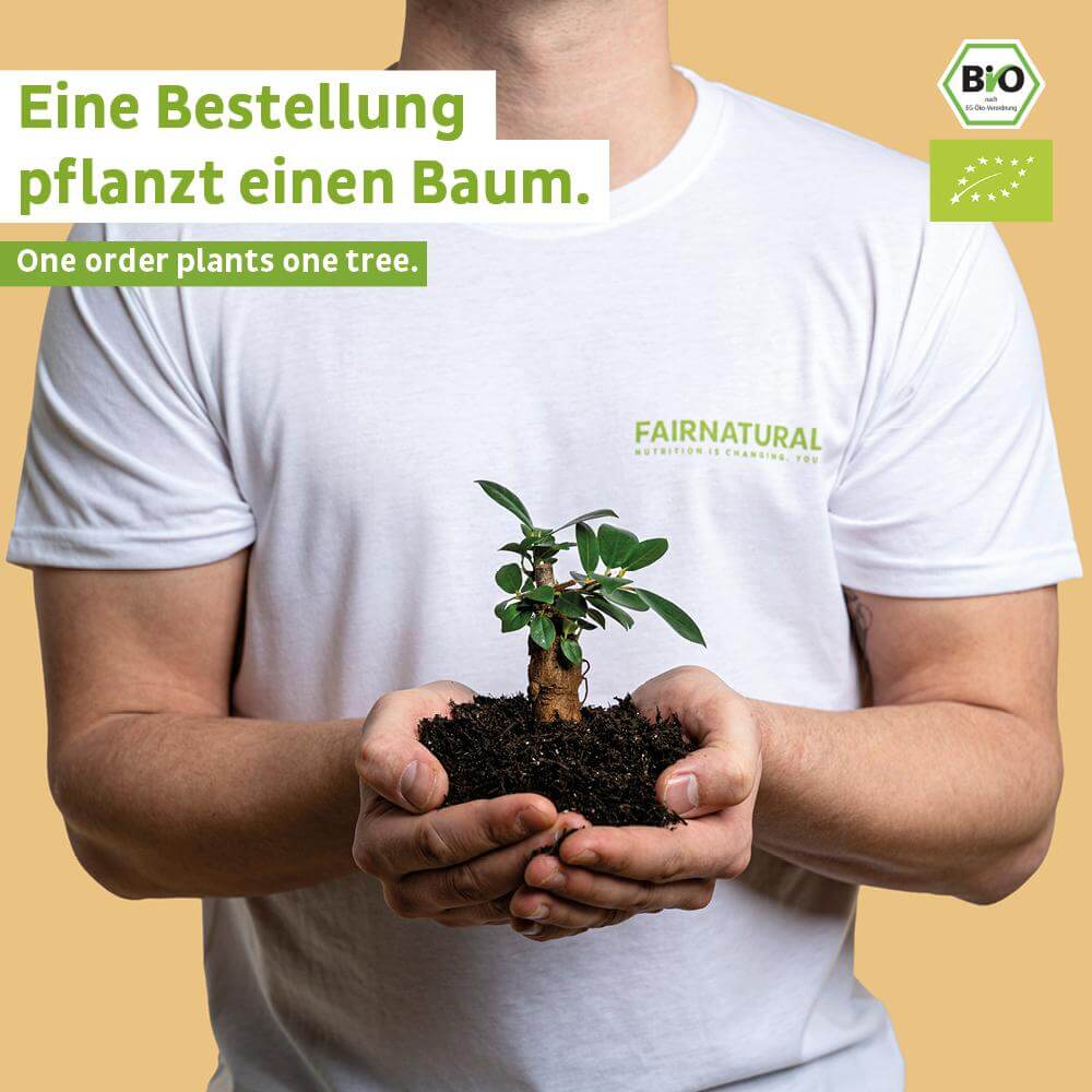 Biologische weiproteïnepoeder mango