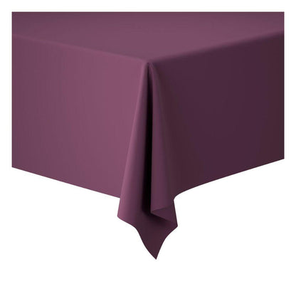 Les rouleaux de nappes Duni Dunicel 1,18 m x 25 m de Duni GmbH sont une nappe unie violet foncé, idéale pour les grands événements et offrant une décoration flexible, car elle se pose lisse sur des tables rectangulaires.