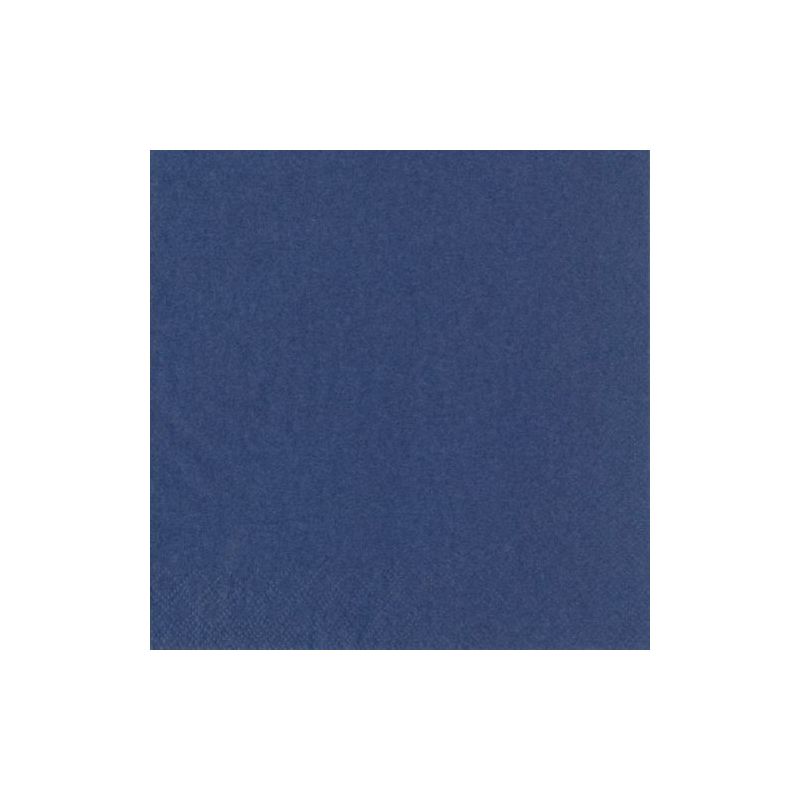 Ein schlichtes, unifarbenes, mittelblaues Quadrat auf weißem Grund, das an den Look der PAPSTAR 250 Servietten, 3lagig 1/4-Falz von PAPSTAR GmbH erinnert, die man oft in klassischen Esszimmern sieht.