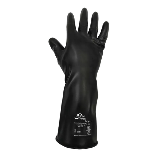 AMPRI Solidsafety Chemv Full stable Brom Brom Brom Brom Protection chimique Gants avec la couche externe de Viton