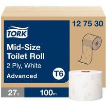 Papier Toilette Tork Midi Blanc | Carton (27 paquets)