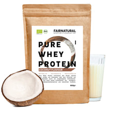 Poudre de protéine de lactosérum biologique, noix de coco