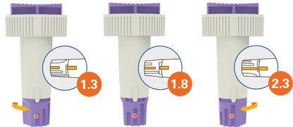 Lancettes de sécurité Alphacheck TRI 23G | Paquet (100 pièces)
