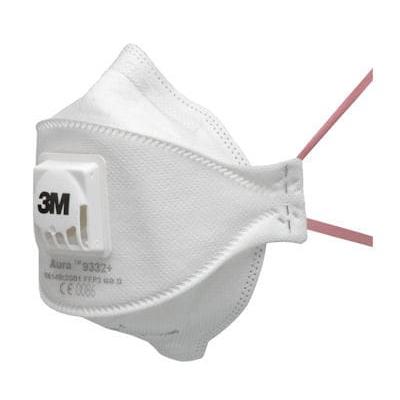3M™ Aura™ deeltjesmasker, FFP3, met ventiel, 9332+ | Pak (10 stuks)