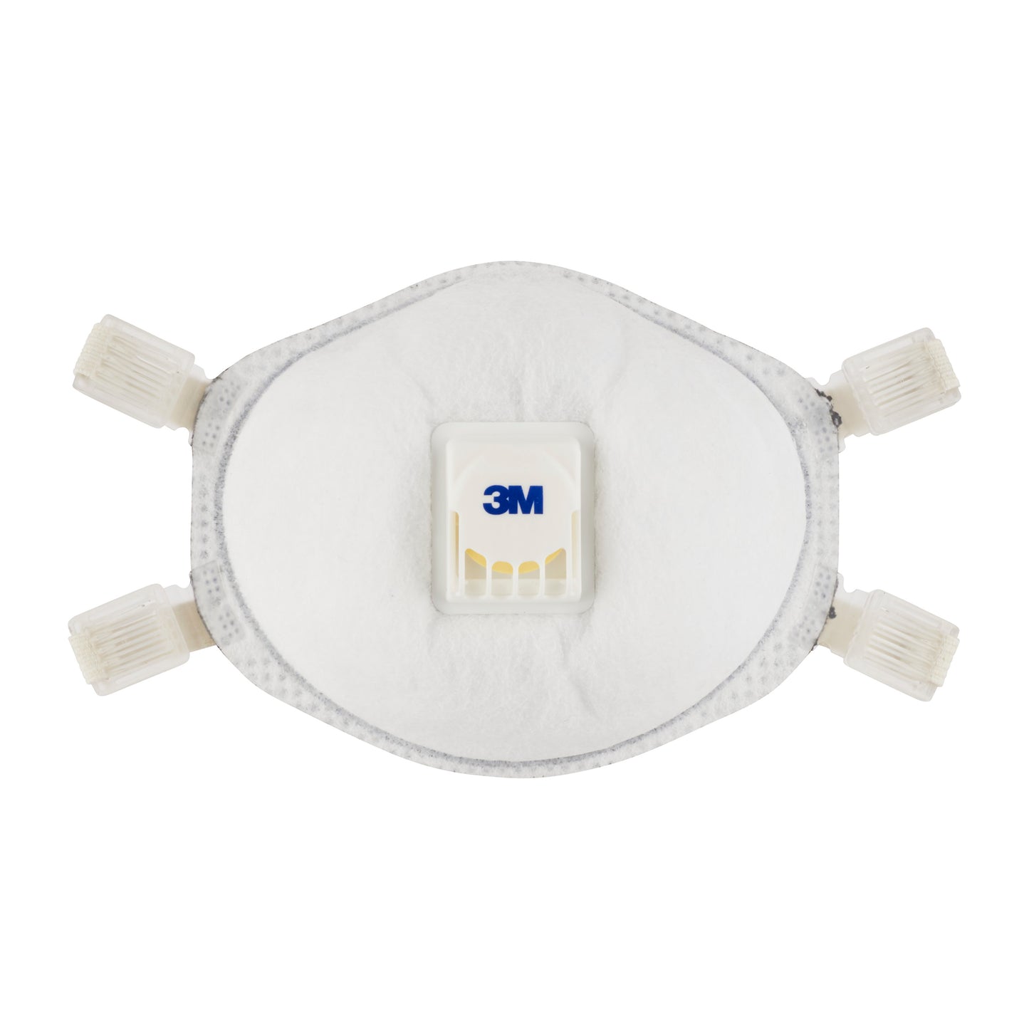 Die 3M™ Cool Flow™ Partikelmaske 9928 für Schweißarbeiten von 3M Deutschland GmbH besitzt ein zentrales Ventil, zwei verstellbare Bänder und graue Ränder. Der 3M Schriftzug ist auf dem Ventil sichtbar. Die Packung enthält 1 Stück.