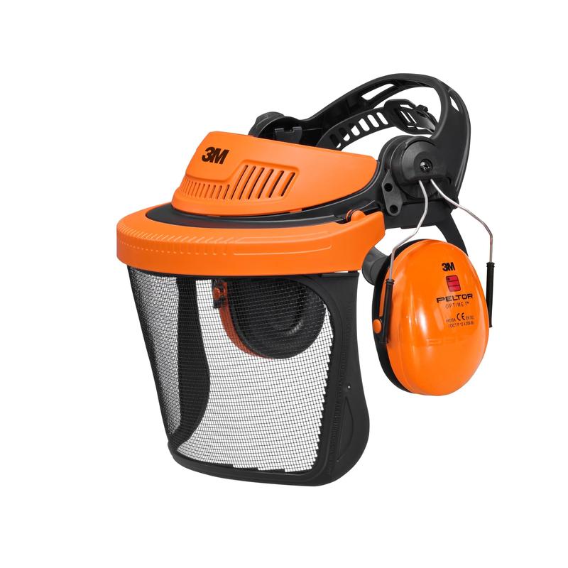 3M™ hoofddekselcombinatie, bosbouw, oranje, G500V5CH510-OR | Pak (1 stuk)
