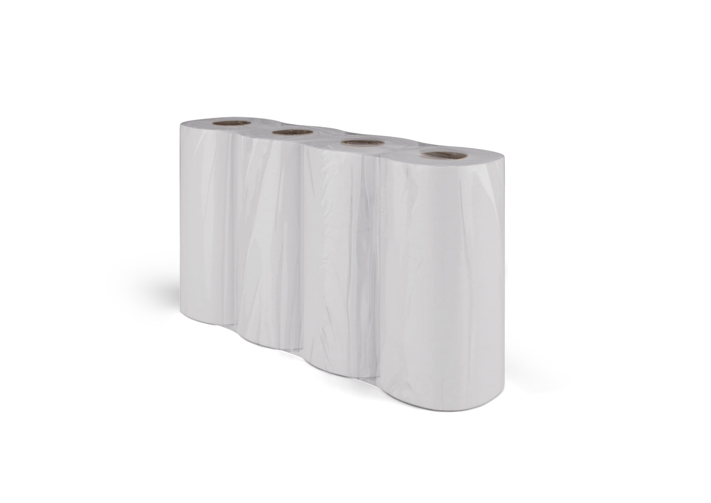 KEUKEN HANDDOEK - neutraal, 3-laags, wit, 64 vellen, 8x4 rollen | Karton (8 pakken)