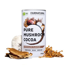 Biologisch paddenstoelen-cacaopoeder